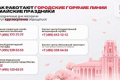 В майские праздники в обычном режиме будут работать горячие линии городских служб   